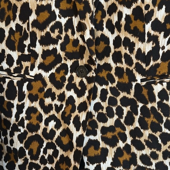 J. Crew Animal Print Parke Blazer Short Set Size 10 - Picture 11 of 13